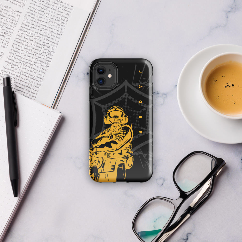 Rainbow Six Siege Jager cover iPhone 16 Pro doppia protezione