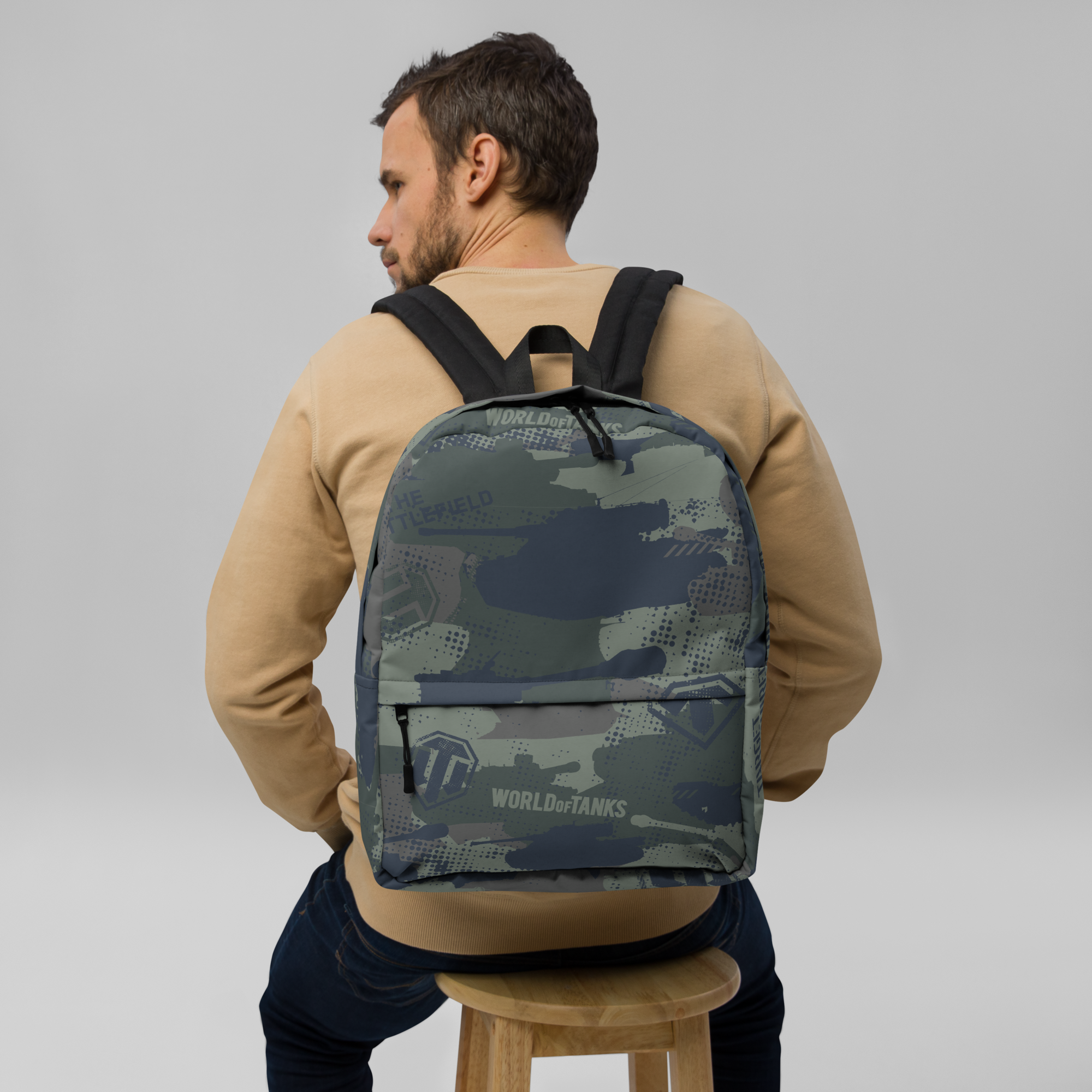 World of Tanks Camo zaino laptop 15 pollici