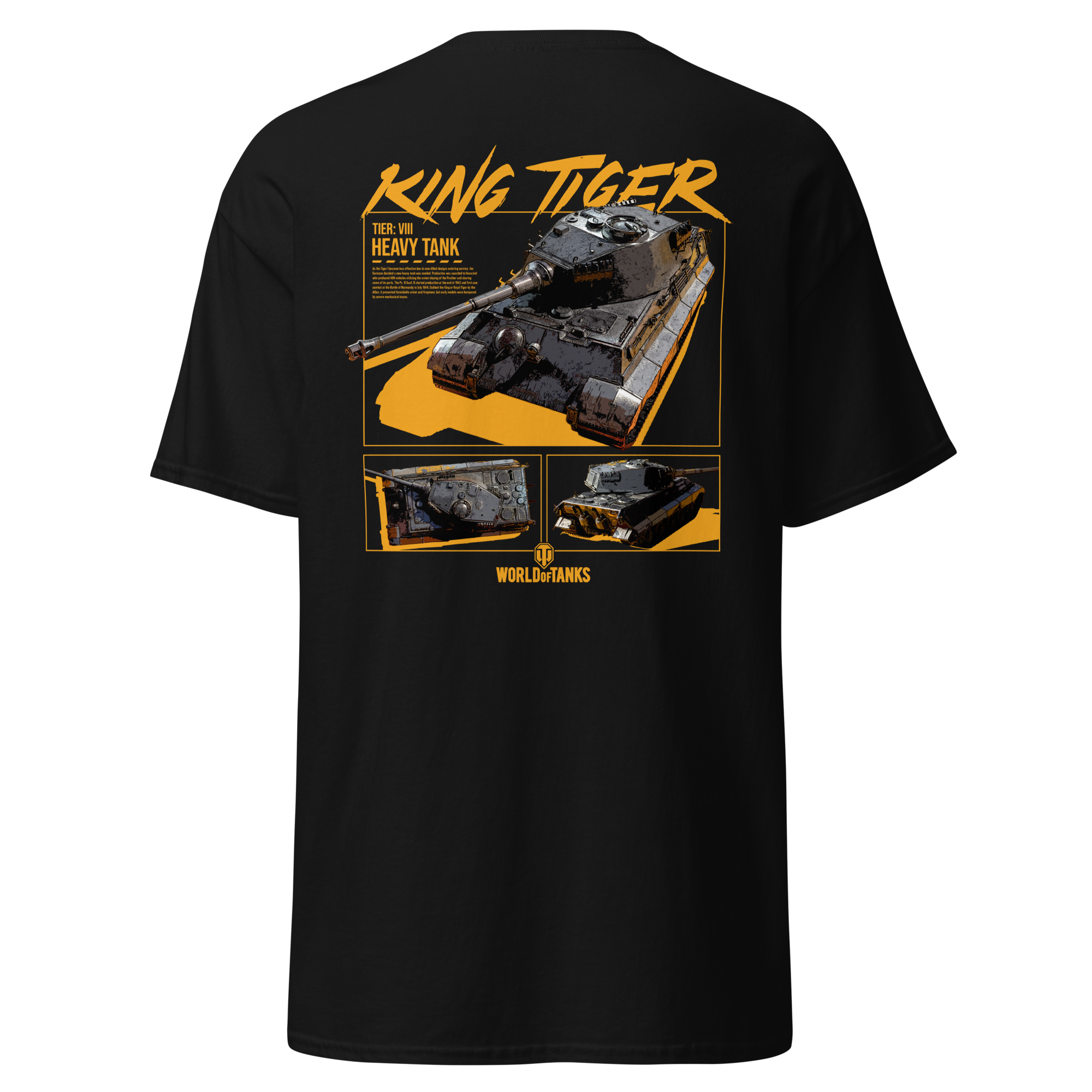 World of Tanks TankFest 2025 King Tiger maglietta nera