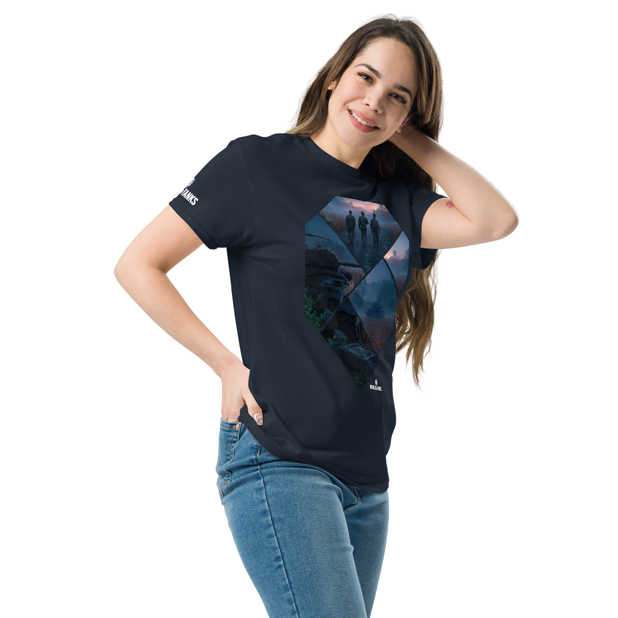 World of Tanks Victory Day maglietta navy cotone unisex