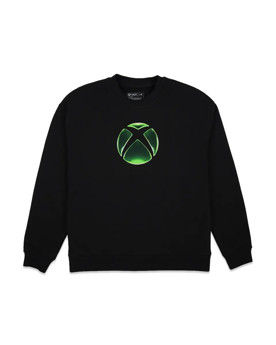 Xbox Gloss felpa girocollo nera cotone