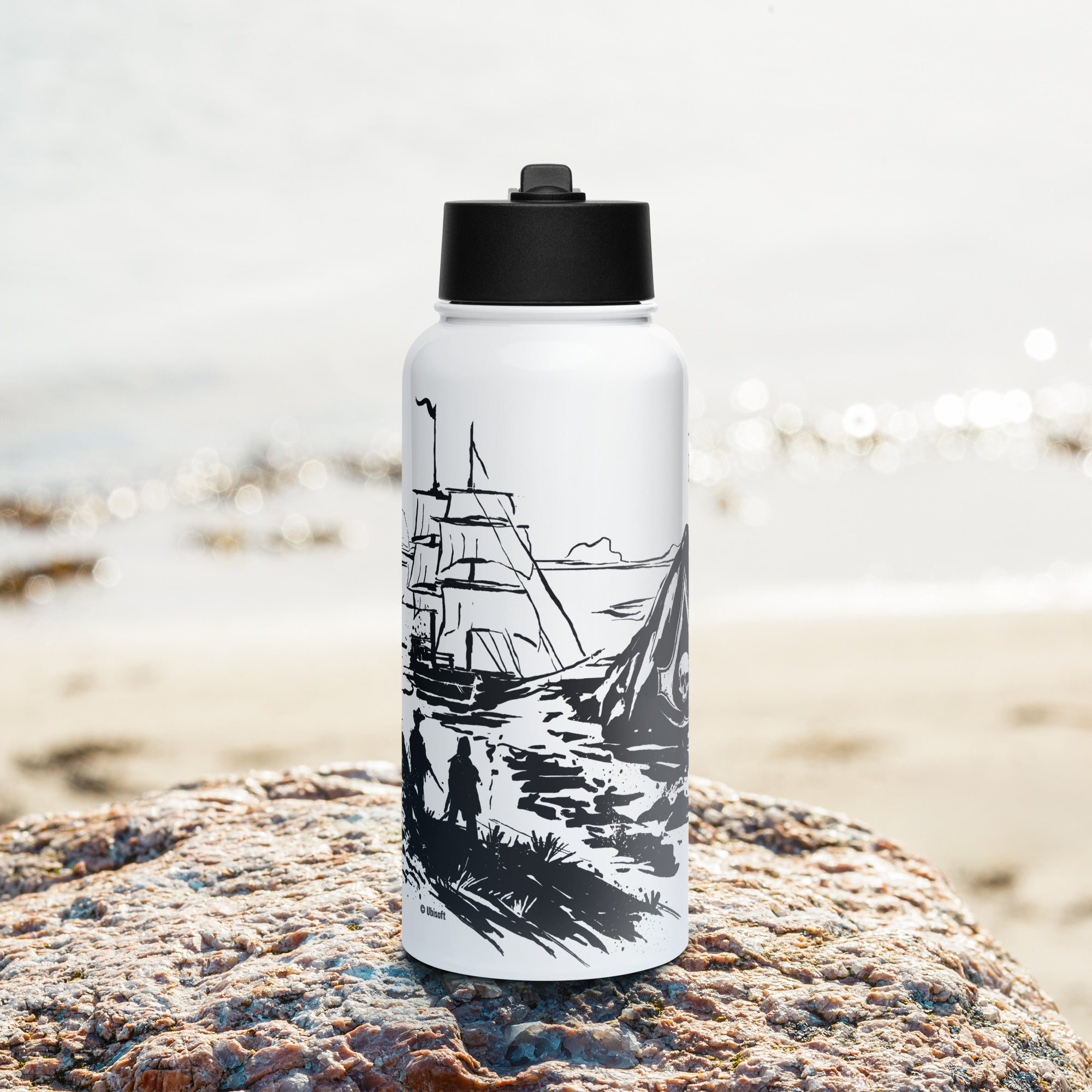 Assassin's Creed Black Flag Resynced borraccia 950 ml acciaio