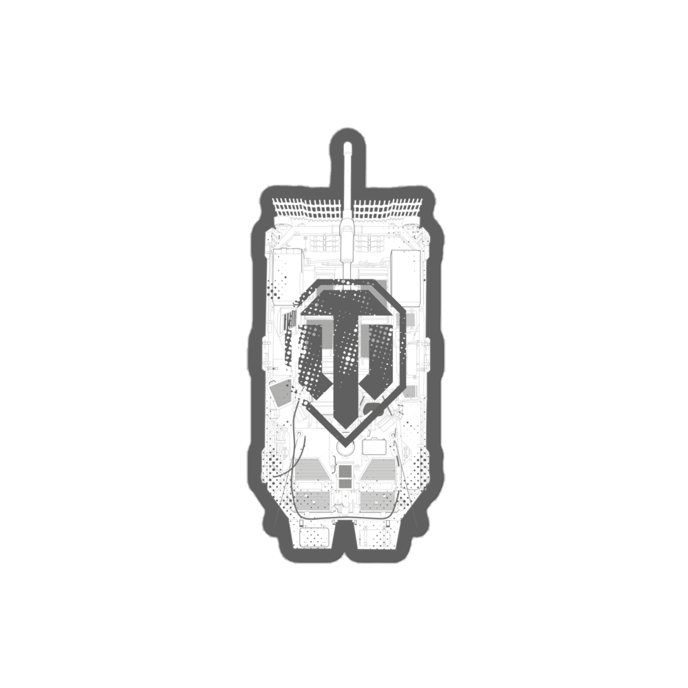 World of Tanks Halftone adesivo vinile 10x10 cm