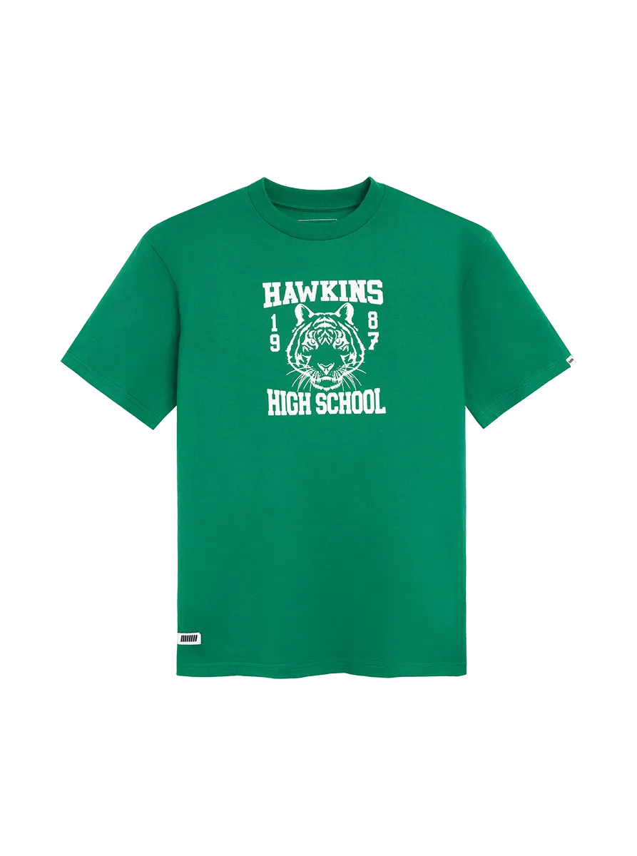 Stranger Things Hawkins Tigers t-shirt uomo cotone