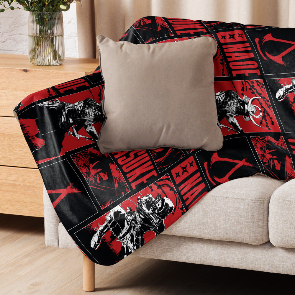 UBICollectibles Assassin's Creed Shadows coperta sherpa Yasuke Naoe