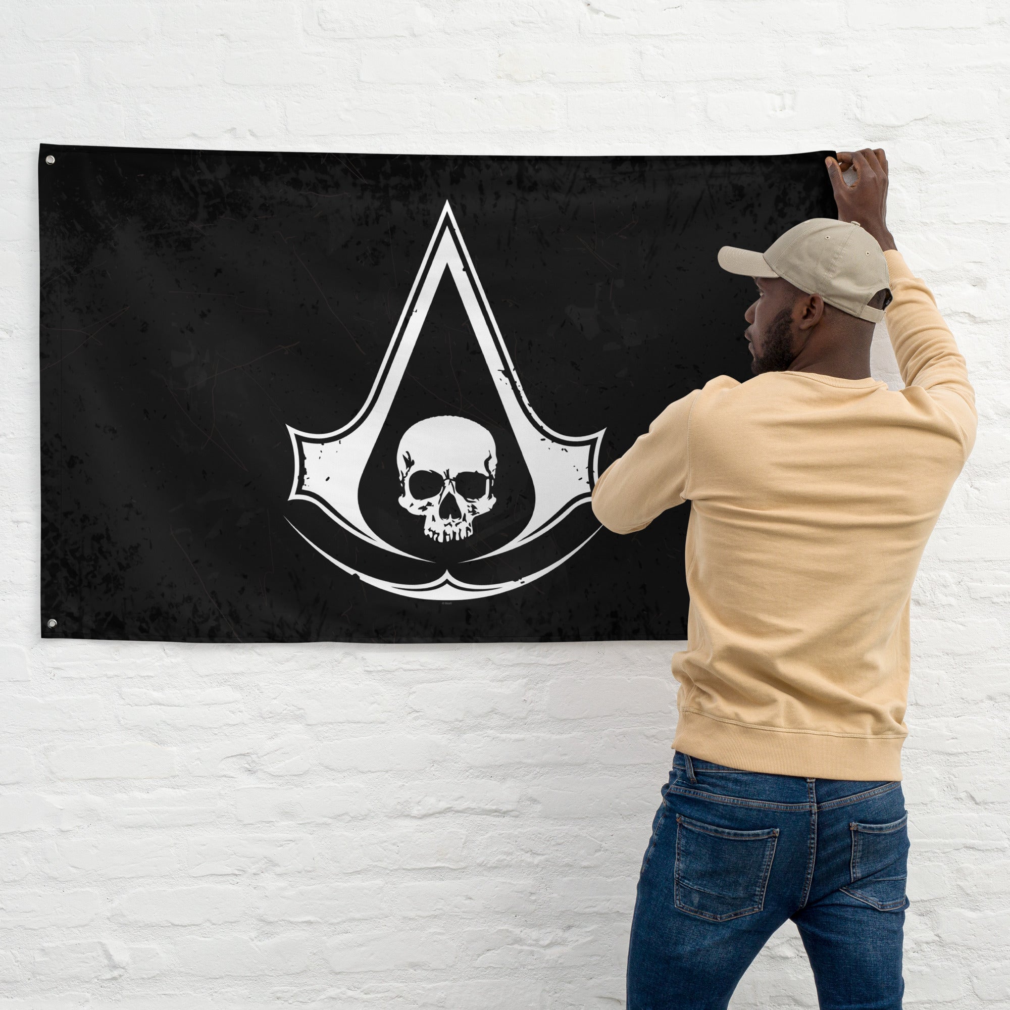UBICollectibles Black Flag Resynced Crest bandiera 91x152 poliestere
