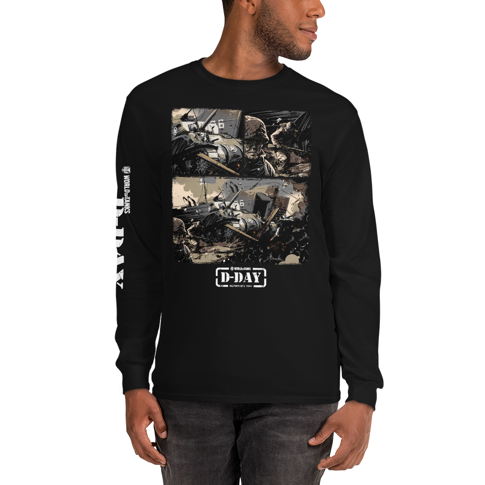 World of Tanks D-Day Fury Storm maglietta maniche lunghe cotone