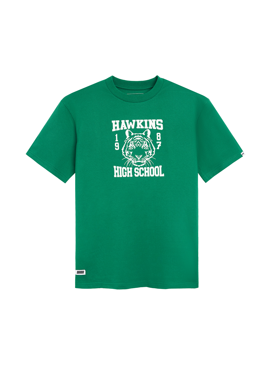 Stranger Things Hawkins Tigers t-shirt uomo cotone