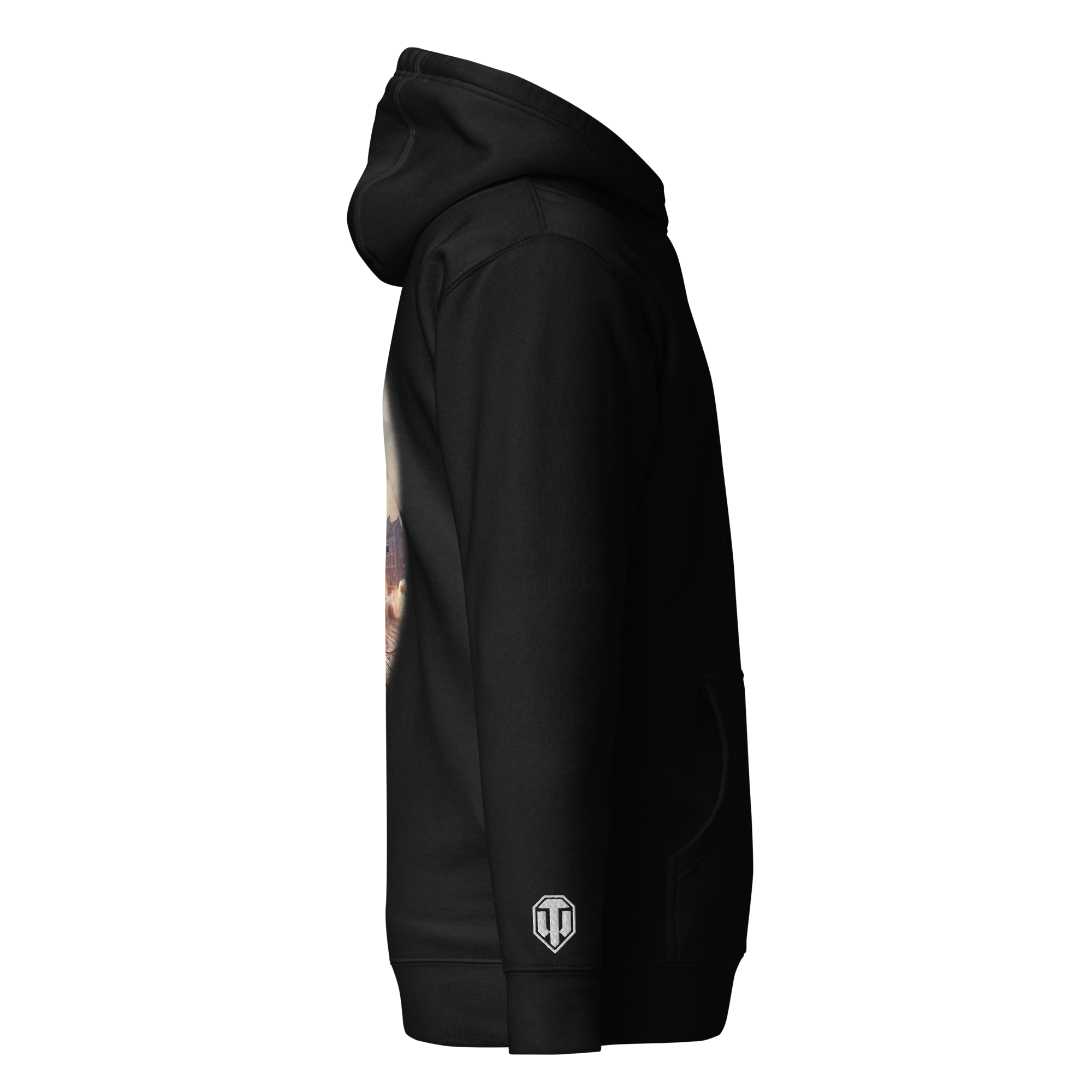 World of Tanks 2.0 felpa cappuccio nera cotone