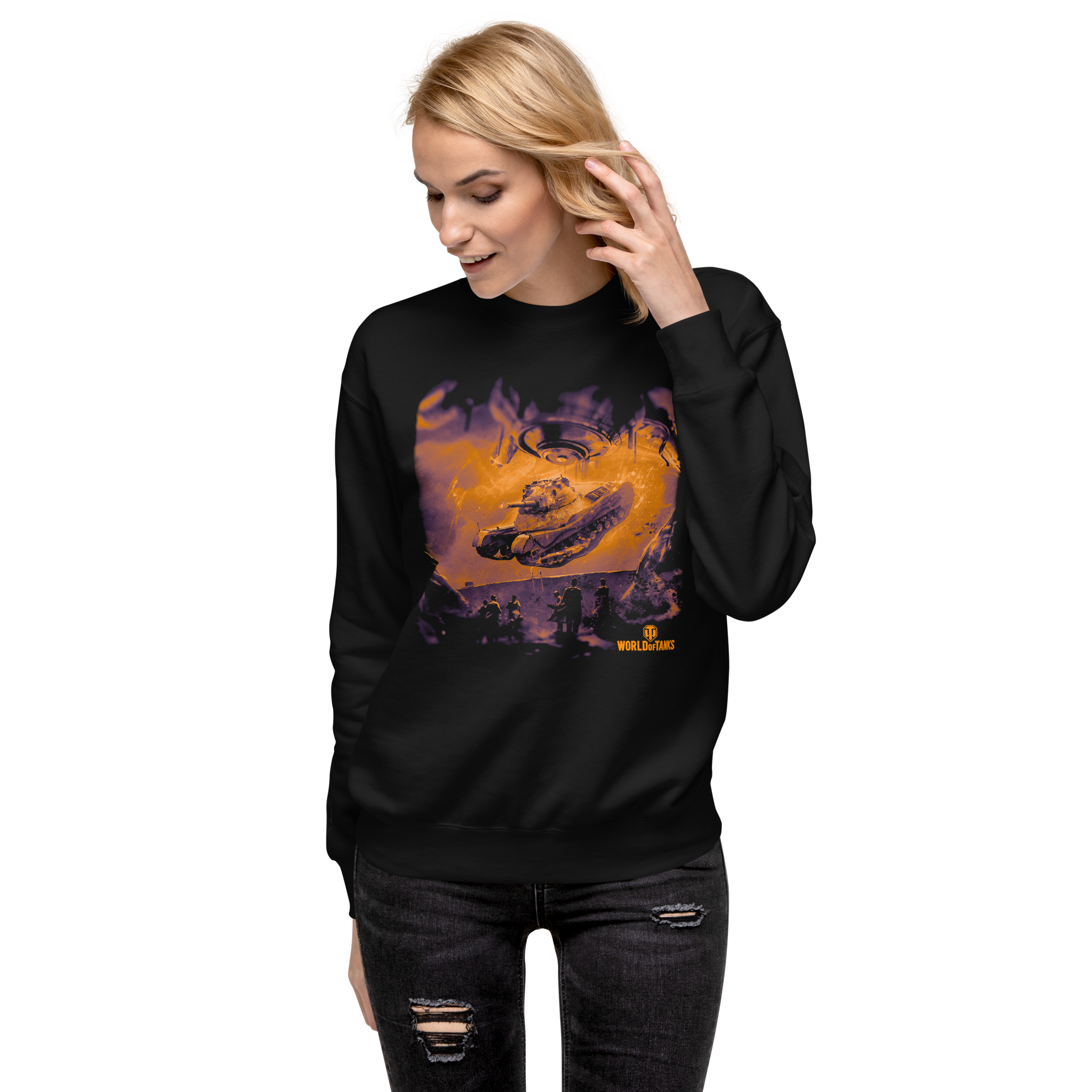 World of Tanks Halloween felpa girocollo pile cotone