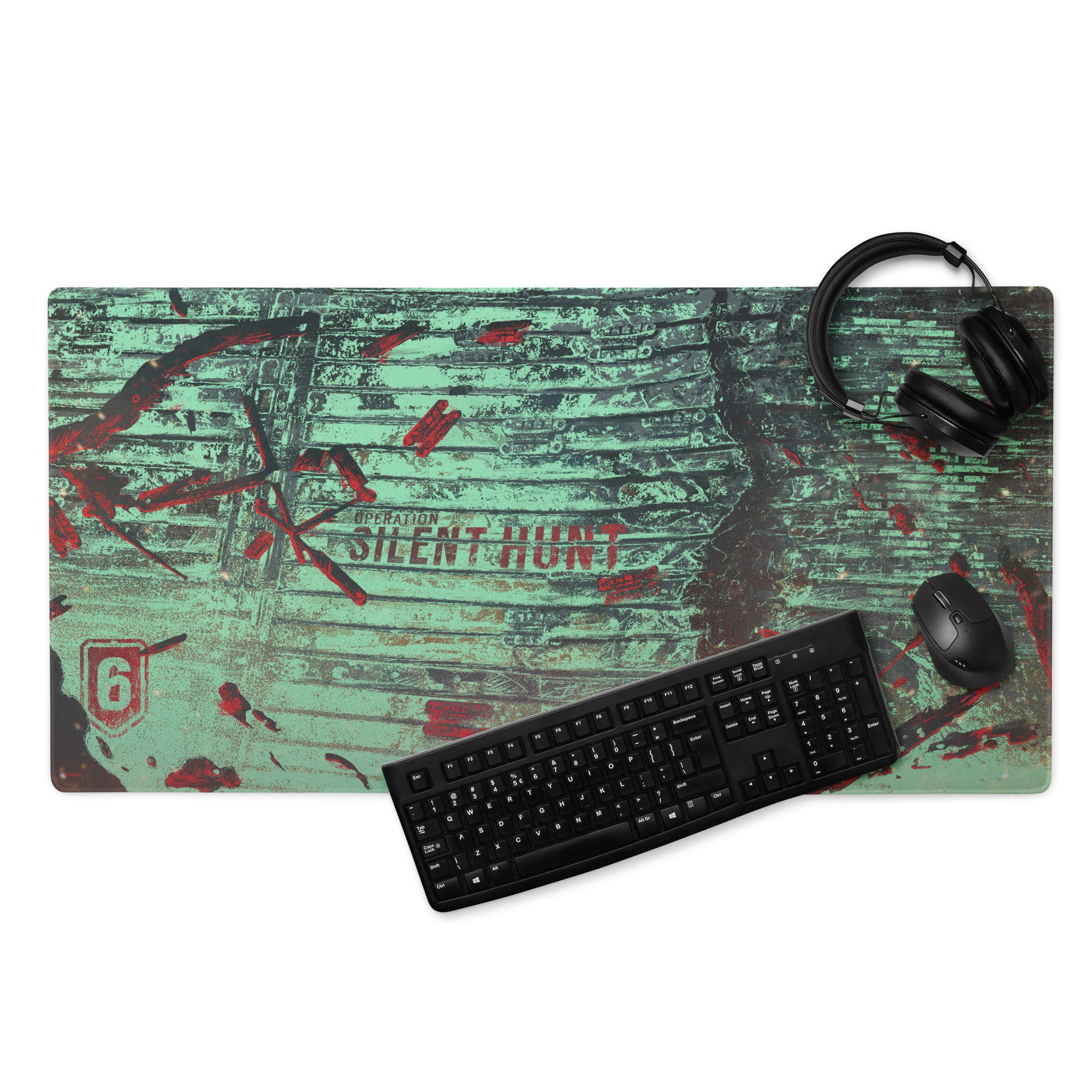Ubisoft Rainbow Six Siege Silent Hunt tappetino mouse XL