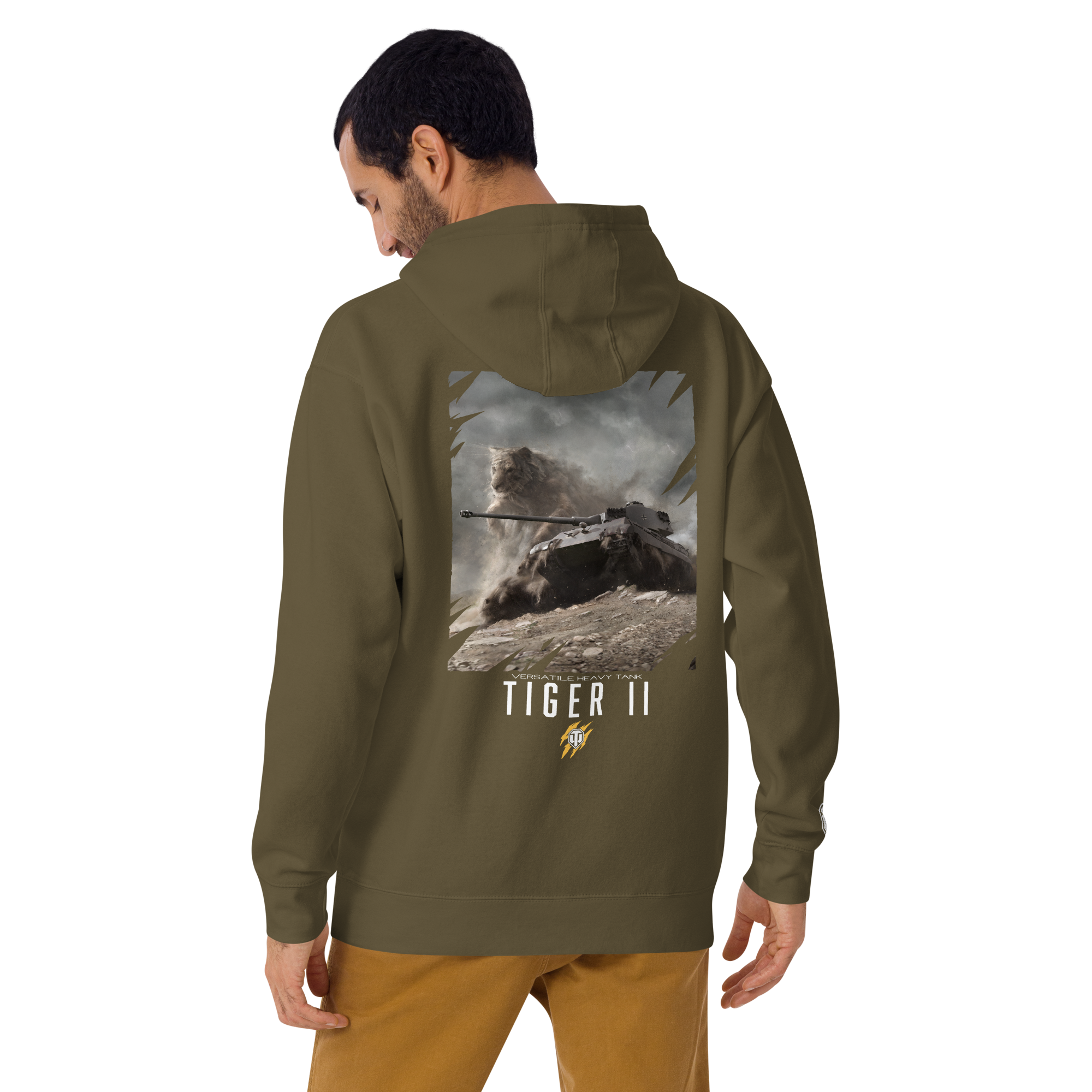 World of Tanks TankFest 2025 Tiger II felpa verde militare