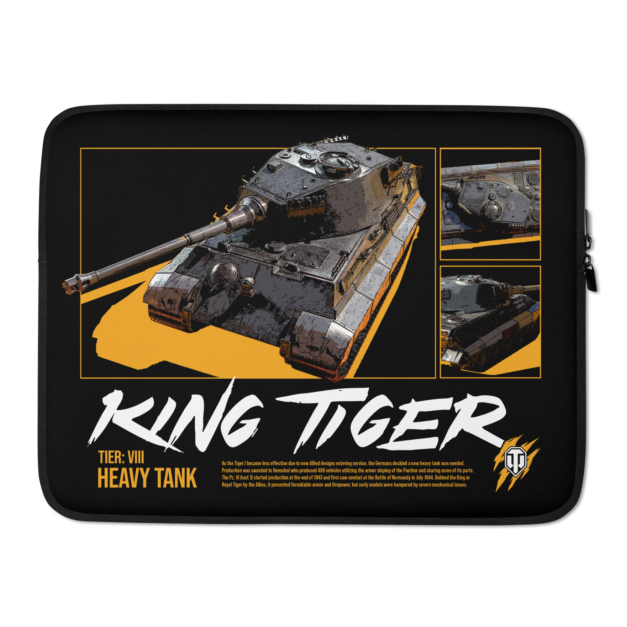 World of Tanks TankFest 2025 King Tiger custodia laptop neoprene