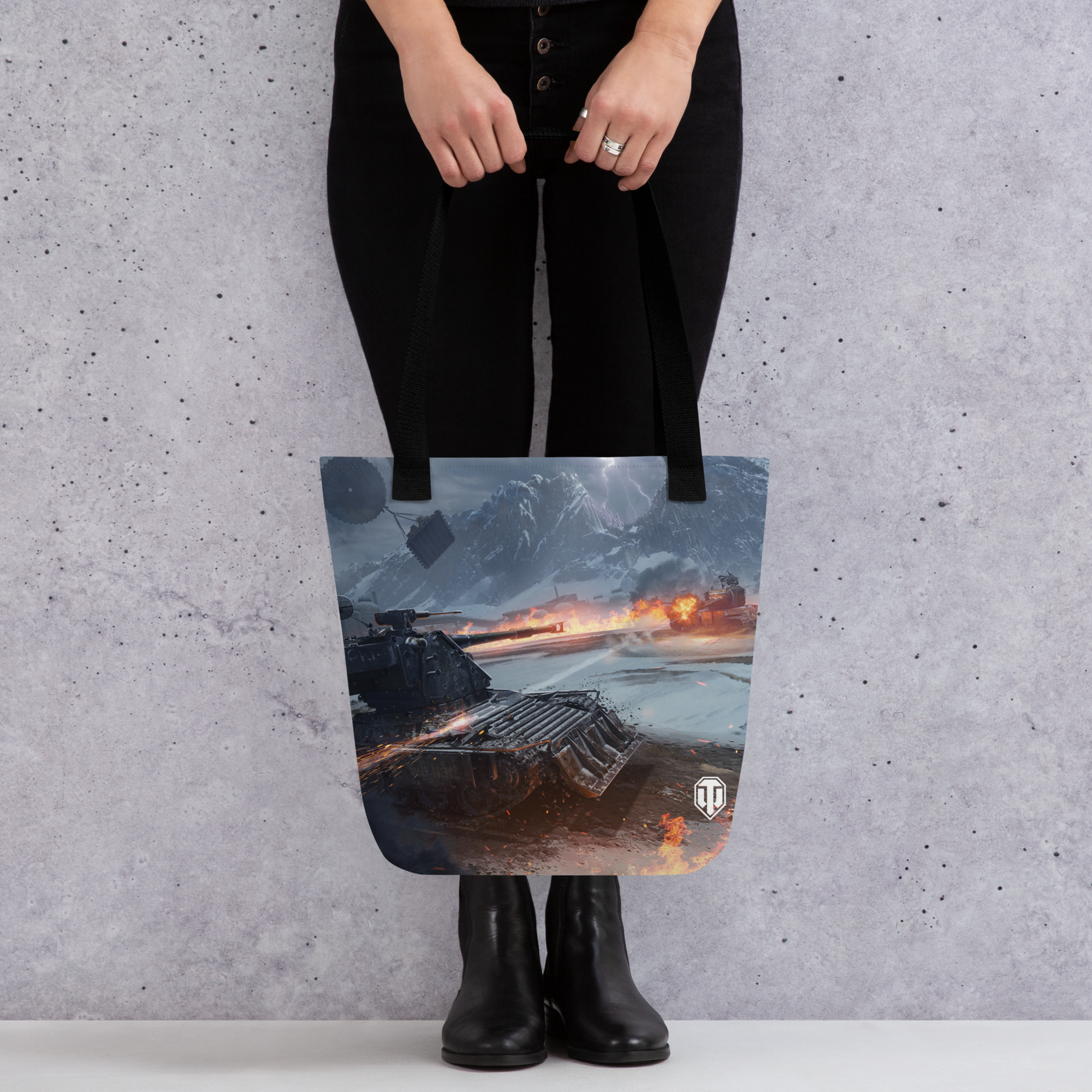 World of Tanks Steel Hunter tote bag shopper 39x39 poliestere