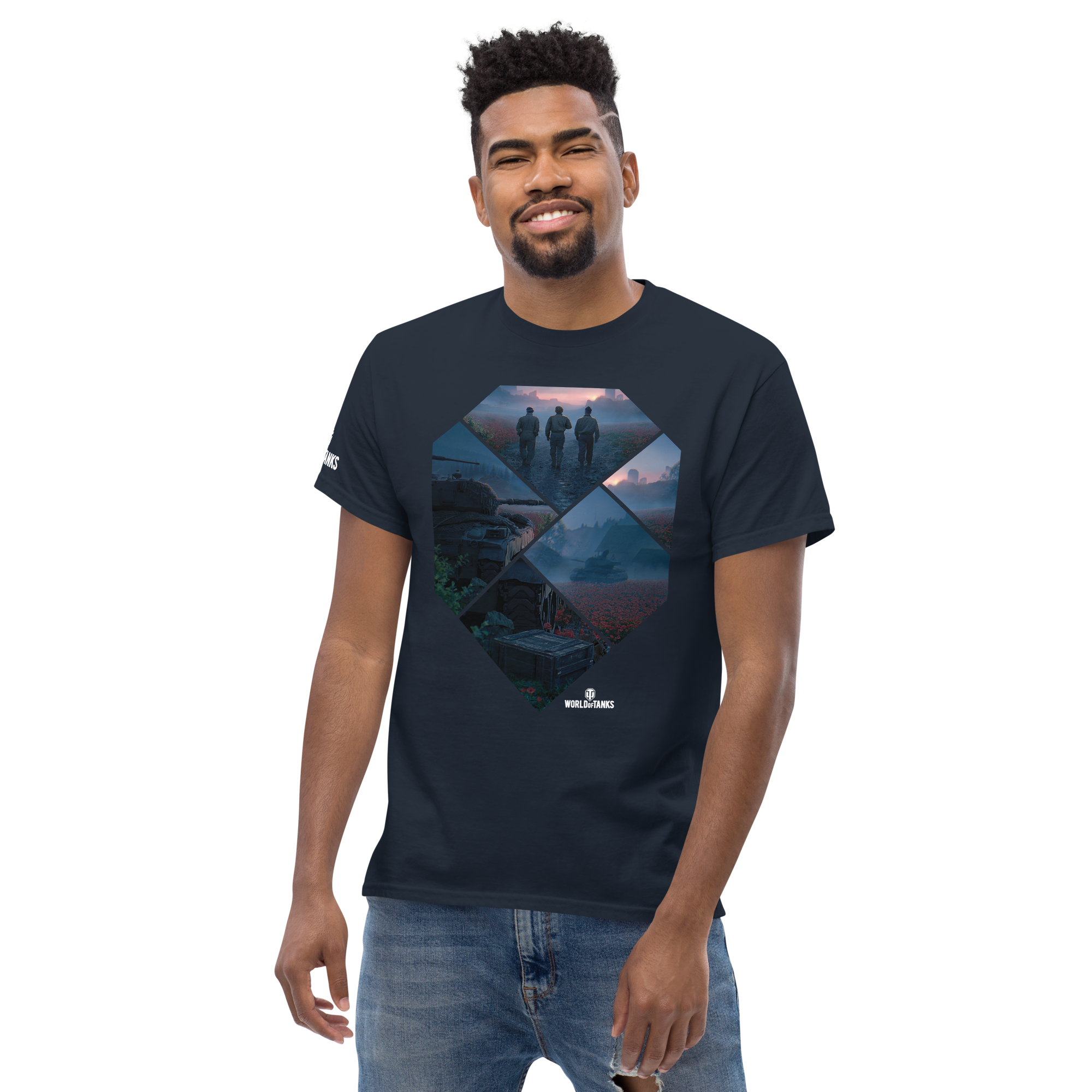 World of Tanks Victory Day maglietta navy cotone unisex
