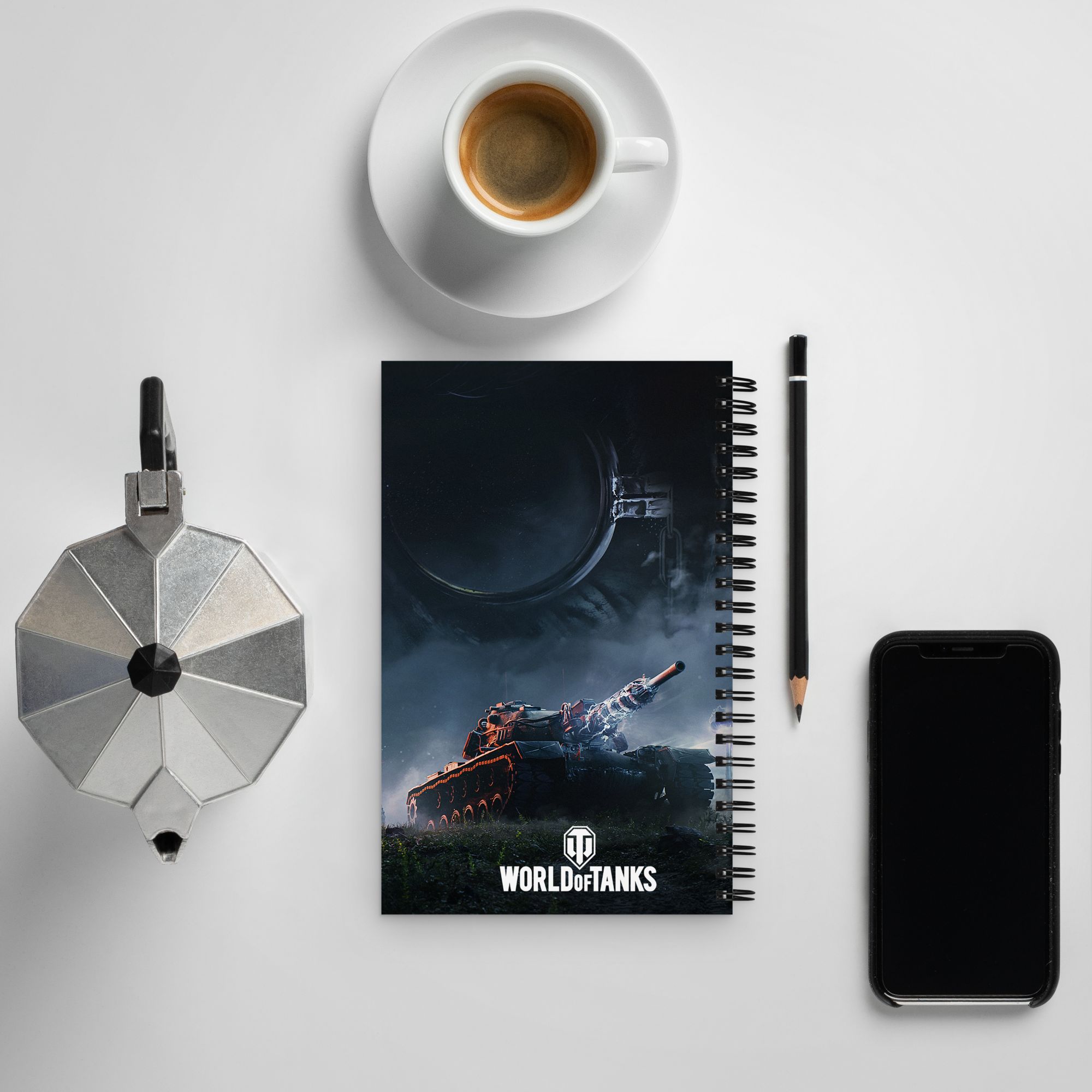 World of Tanks Waffentrager quaderno spiralato puntinato
