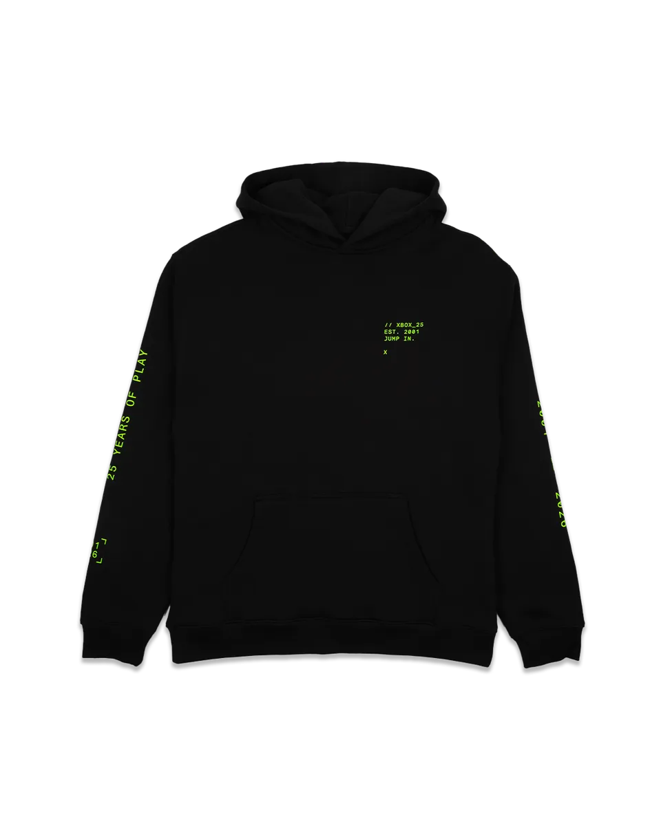 Xbox Gear Evolution felpa con cappuccio nera cotone