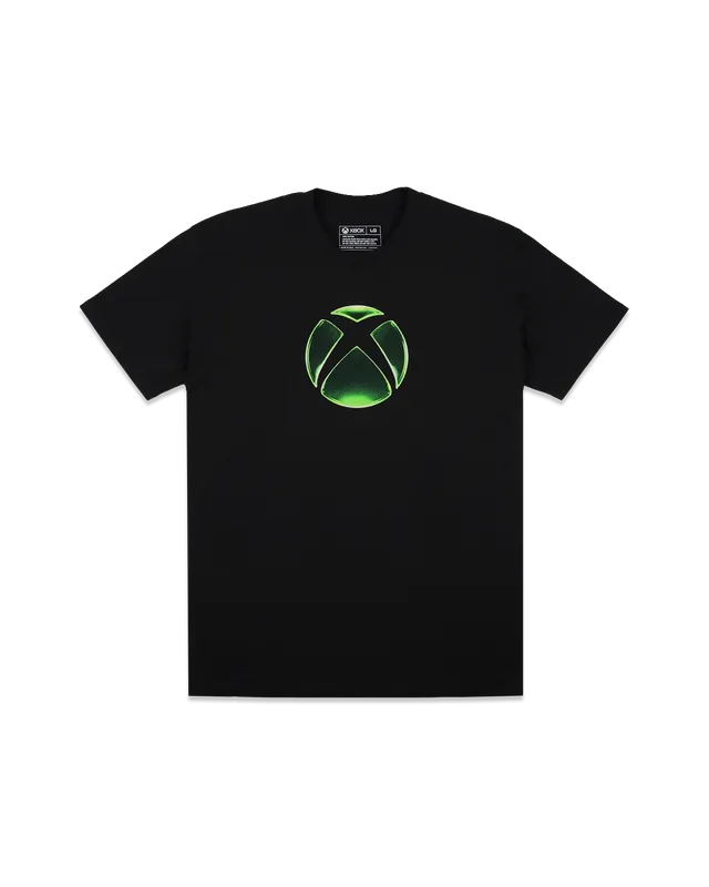 Xbox Gear Gloss Maglietta Nera Cotone