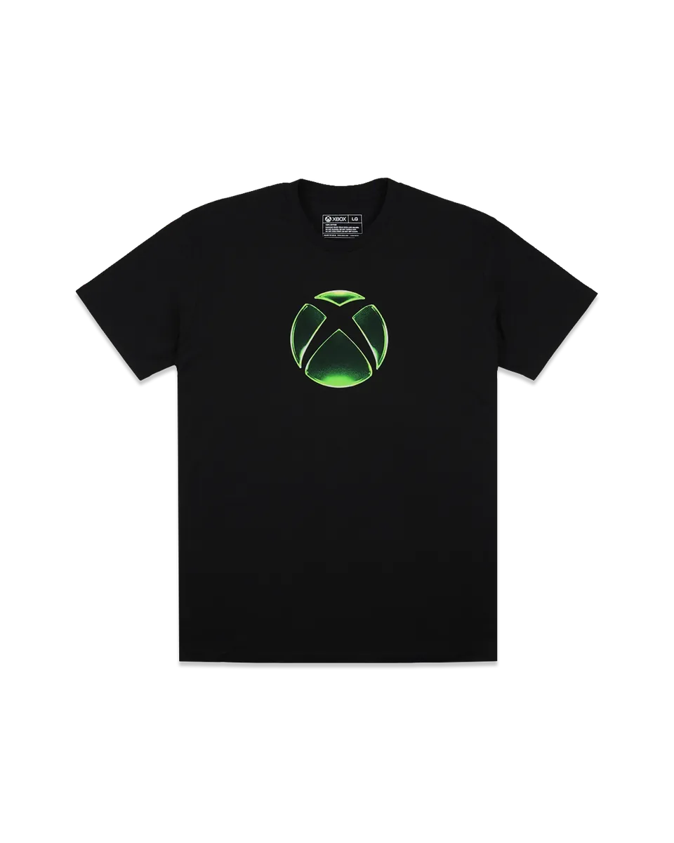 Xbox Gear Gloss Maglietta Nera Cotone