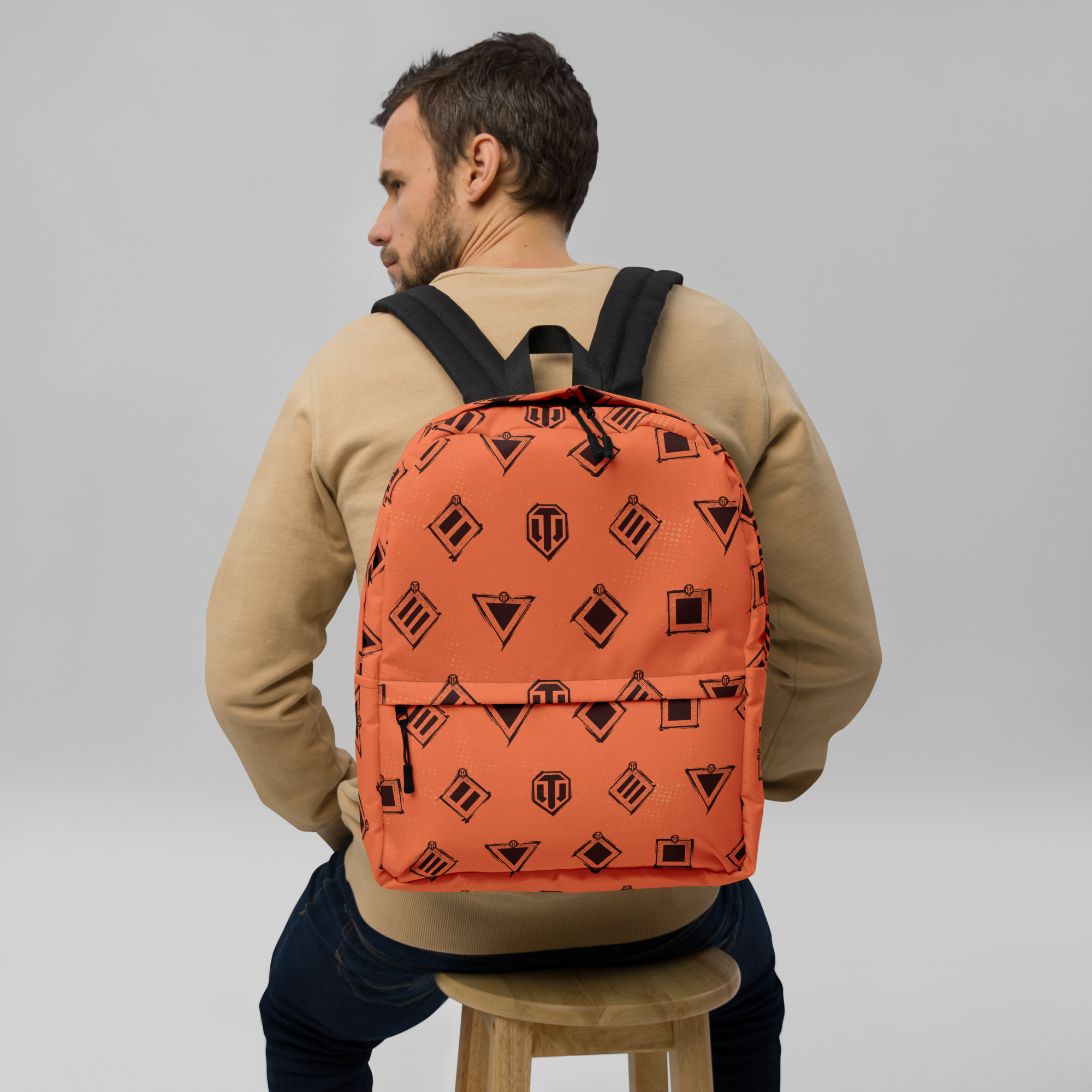 World of Tanks Shapes zaino scuola 15 pollici idrorepellente