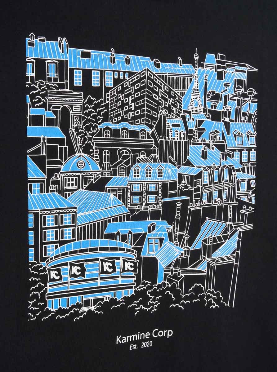 Karmine Corp Hometown maglietta cotone bio stampa Parigi