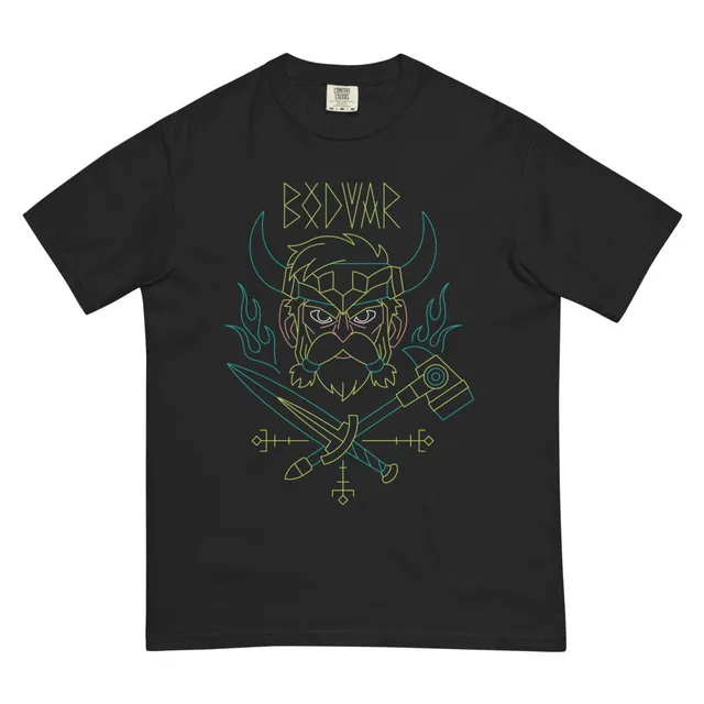 Ubisoft Brawlhalla Bodvar maglietta cotone nera unisex