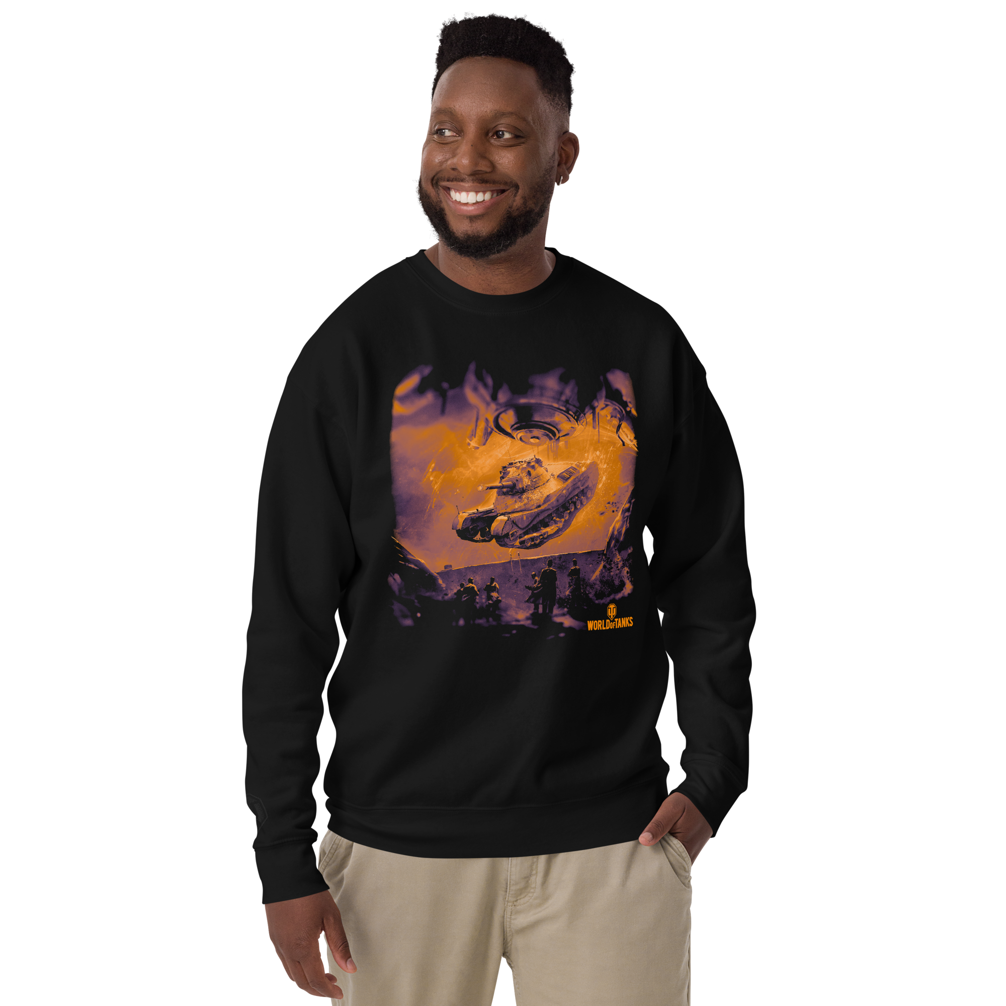 World of Tanks Halloween felpa girocollo pile cotone