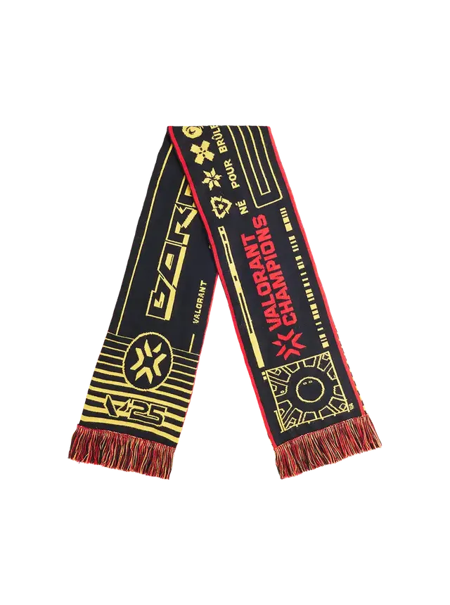 VALORANT VCT Born to Burn sciarpa rossa nera OS