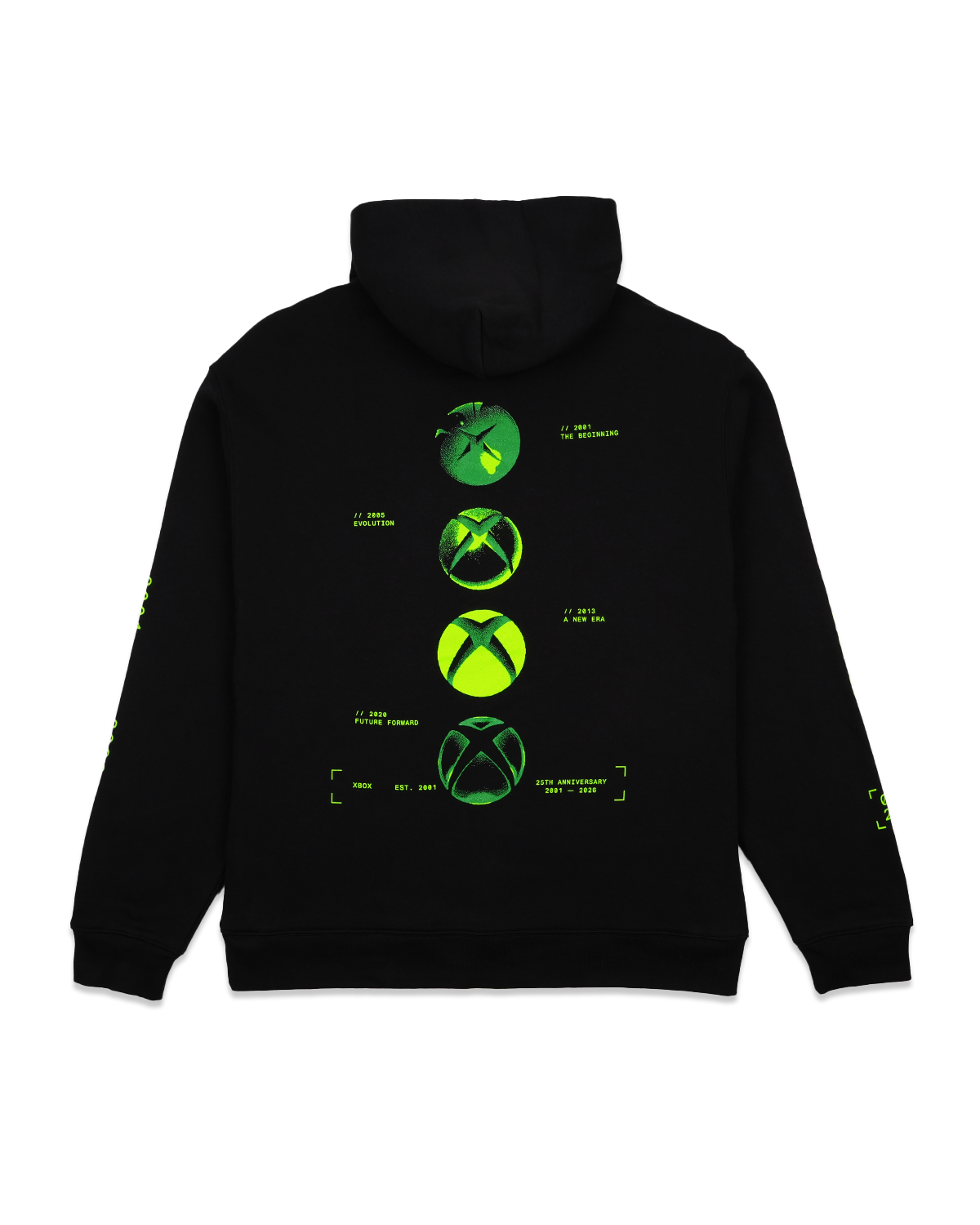 Xbox Gear Evolution felpa con cappuccio nera cotone